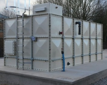 Deeside College Water Tank Installation
