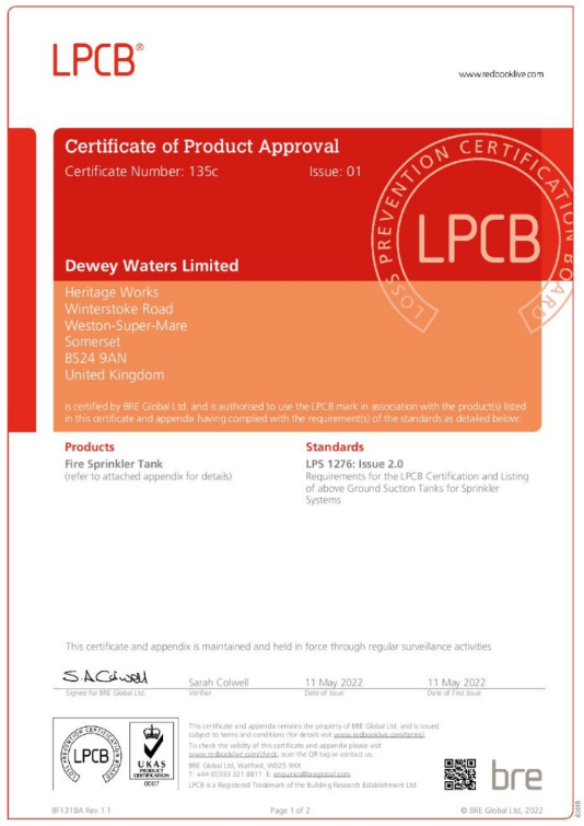 LPCB Certificate